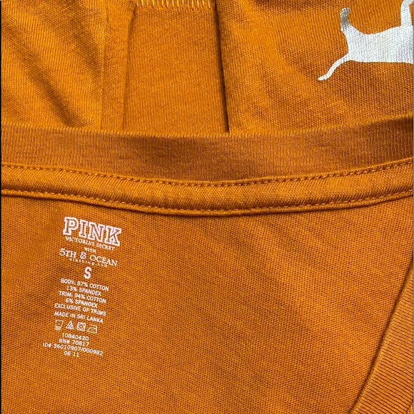 Women’s PINK Texas Longhorns Short Sleeve Tee, Size Small - Picture 6 of 6